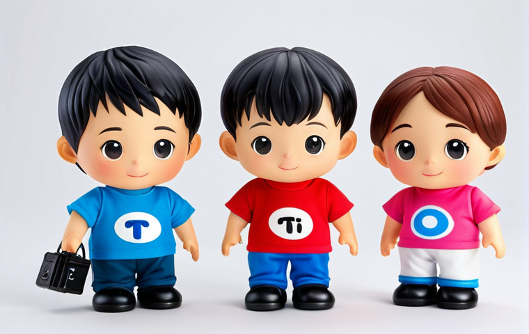 띠띠뽀와 애니메이션 산업 트렌드 - **띠띠뽀 캐릭터 상품:**
    "Cute Ttitti-po character merchandise display, vibrant colors, children's toys, ...