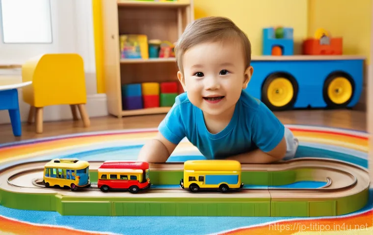 띠띠뽀 팬들을 위한 특별한 콘텐츠 - **Prompt:** A cheerful young child, approximately 4 years old, with bright, curious eyes, is playing...
