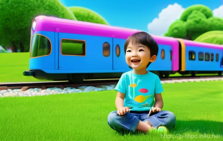 띠띠뽀 인스타그램 필터 출시 - **Prompt 1: Joyful Park Play with Titipo AR**
    A bright, sunny outdoor scene in a vibrant green p...