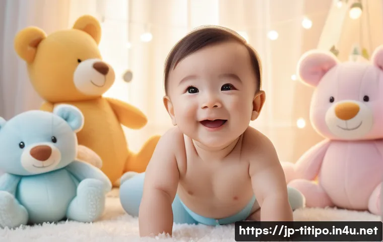 띠띠뽀와 캐릭터 상품의 성공 요인 - A charming pastel-colored character designed with soft, rounded features, wearing cute child-appropr...