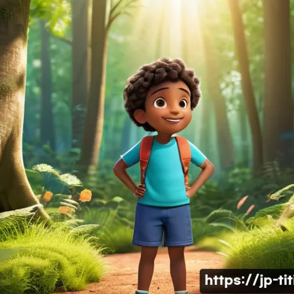 띠띠뽀 새로운 에피소드 예상 - A vibrant scene featuring the main character Didipo, a cheerful young child wearing colorful casual ...