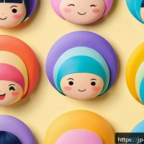 띠띠뽀와 다른 기차 콘텐츠 비교 - A bright and colorful scene featuring a group of soft, round, and friendly cartoon characters inspir...